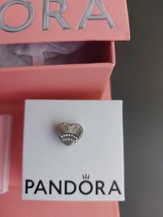 Charm Pandora Corazón Brillante Plata