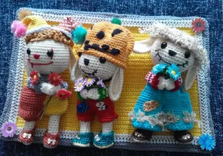 Cuadro Amigurumi Hecho a Mano