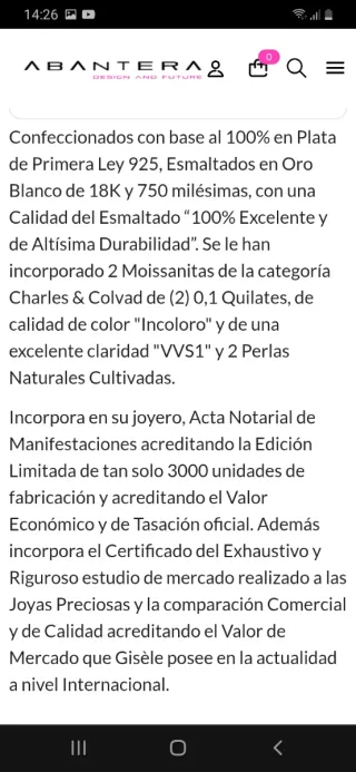 Pendientes perla y circonita