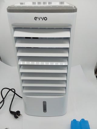 EVVO Climatizador Evaporativo CLIMA AC650. Potencia: 65 W, Depósito: 3,5 L, 3 velocidades ajustables, Oscilación automática de 7