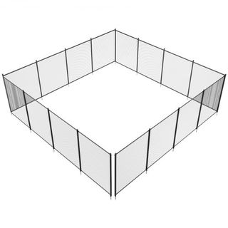 Cerca de piscina, 1.2 x 14.6 m Cercas de piscina removibles para piscinas enterradas al aire libre