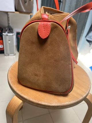 Bolso de ante ALEXANDRO marrón y naranja