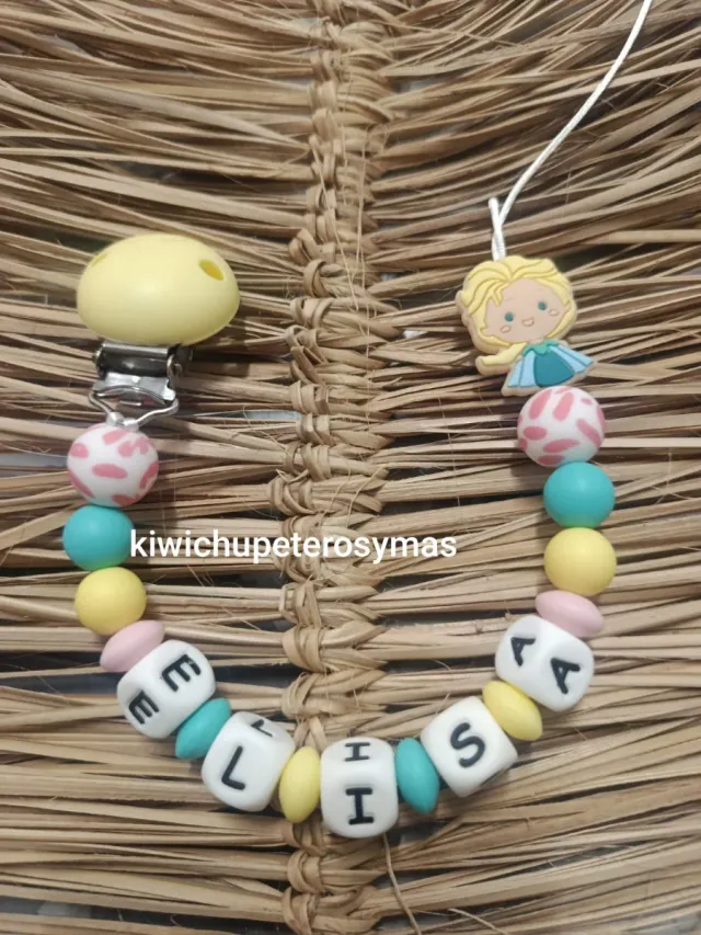 Chupetero personalizado Elsa Frozen