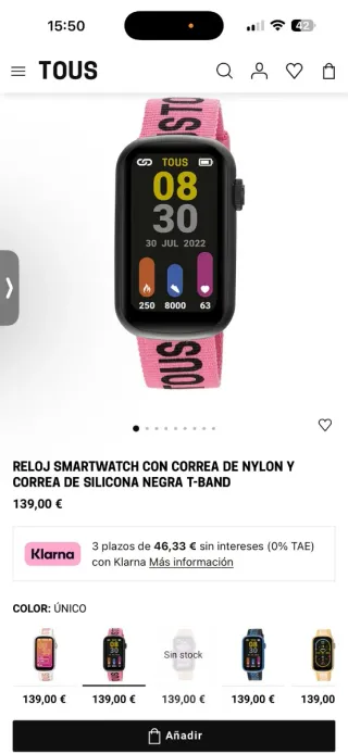 Smartwatch Tous Rosa y Morado