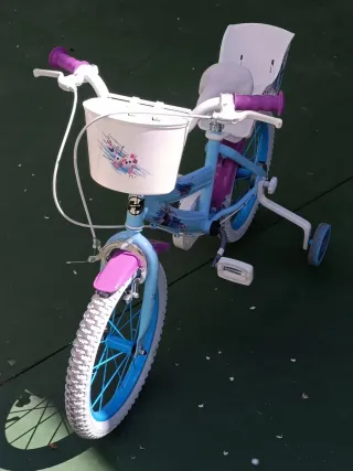 Bicicleta Frozen 16" pulgadas, Elsa, Ana y Olaf