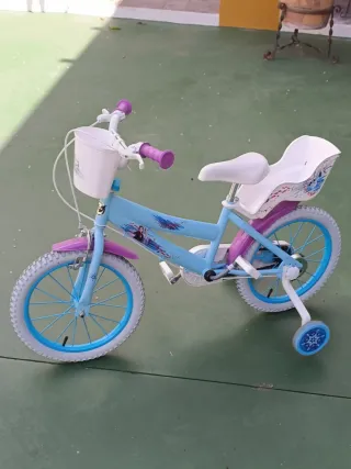 Bicicleta Frozen 16" pulgadas, Elsa, Ana y Olaf