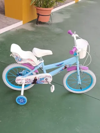 Bicicleta Frozen 16" pulgadas, Elsa, Ana y Olaf
