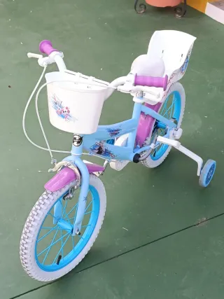Bicicleta Frozen 16" pulgadas, Elsa, Ana y Olaf