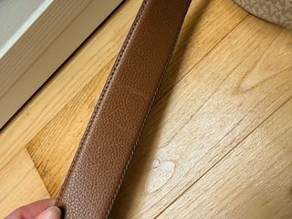 Cintura Michael Kors Beige Oro MK Logo