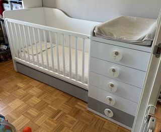 Maxicuna con cambiador y almacenaje