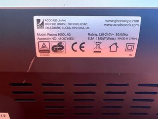 Plastificadora GBC Fusion 3000L A3