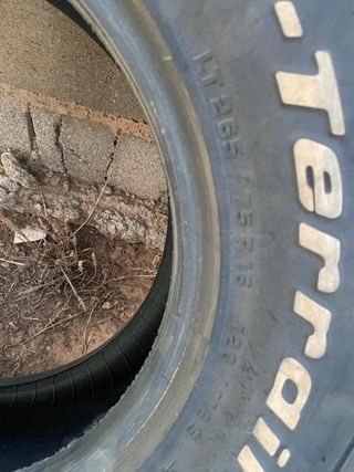 Ruedas all-terrain T/A      265/75 R16