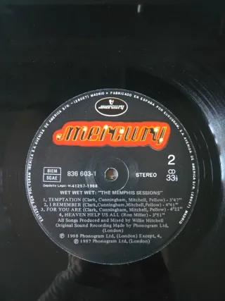 Vinilo Wet Wet Wet - The Memphis Sessions