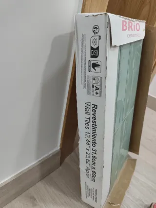 Azulejos verdes Obramat tipo Japandi (2 cajas)