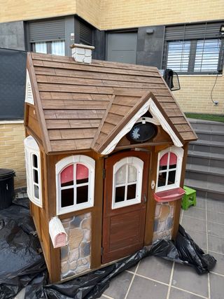 Casita de madera KidKraft Greystone Cottage