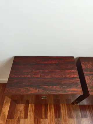 Mesitas de noche palisandro años 50