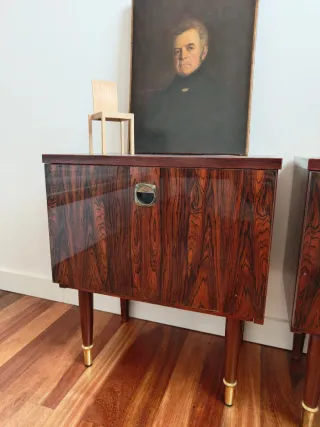 Mesitas de noche palisandro años 50