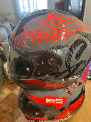 Casco Scorpion EXO 390 Negro/Rojo
