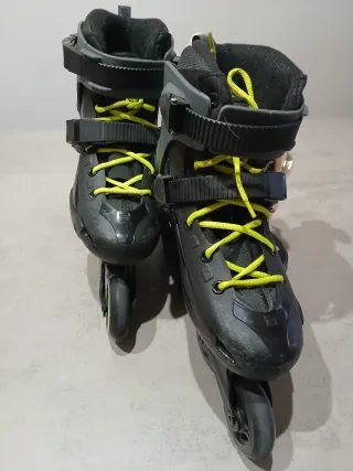 Patines Fila Ngro, gris lima, talla 37,5 + regalo