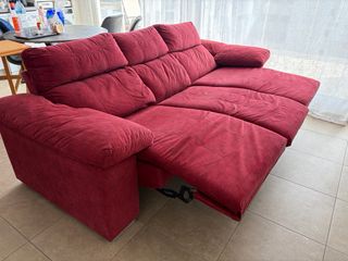Sofá 3 plazas extensible motorizado