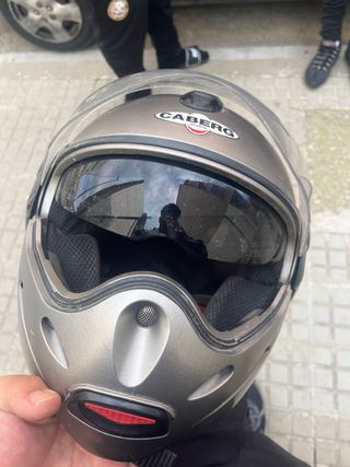 Casco Moto Caberg Scooter Gris
