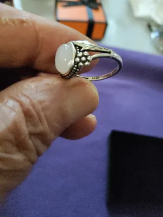 Anello Argento 925 con Gemma Naturale Larimar