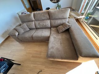 Sofá modular beige tela