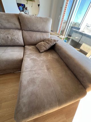 Sofá modular beige tela