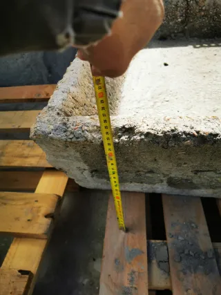 Pila antigua hormigón decorativa