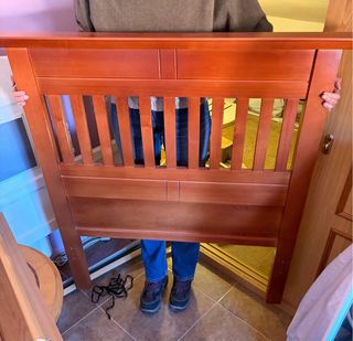 Due testate in legno massello 90cm