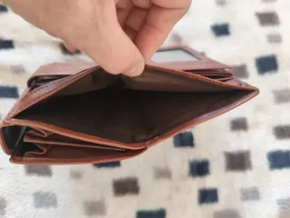 Cartera de piel vintage