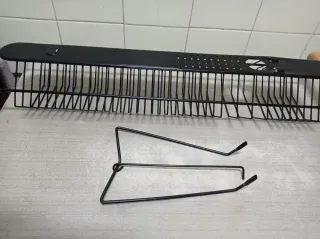 Soporte CDs Vintage Metal Madera