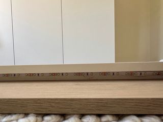 Cabecero LED Madera y Blanco 220 cm