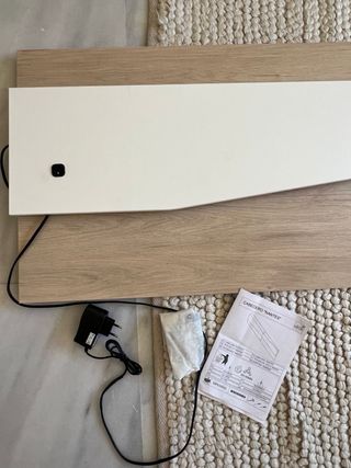 Cabecero LED Madera y Blanco 220 cm