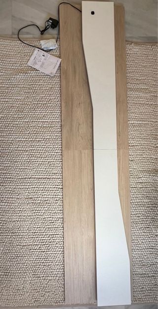 Cabecero LED Madera y Blanco 220 cm