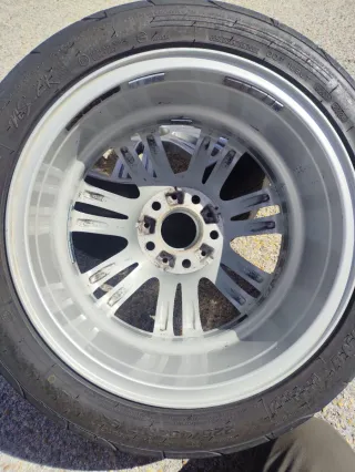 2 llantas BMW 17” 5x120 + semislicks Nankang NS2R