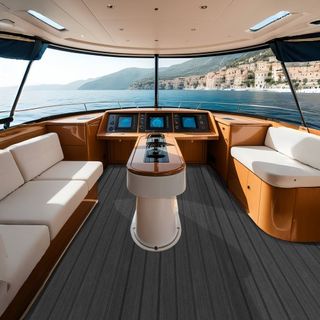 Suelo para Barcos, Cubierta de Espuma EVA 94.5" x 17.7", Suelo Autoadhesivo Antideslizante, Alfombra Marina de 11.6 sq.ft para Barcos, Yates, Pontones, Cubierta de Kayak