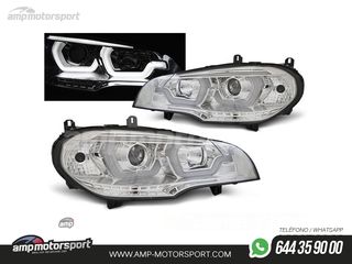 FAROS DELANTEROS OJOS DE ANGEL 3D U PARA BMW X5 E70 2007-2013