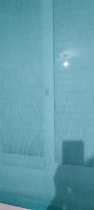 Cortina azul turquesa