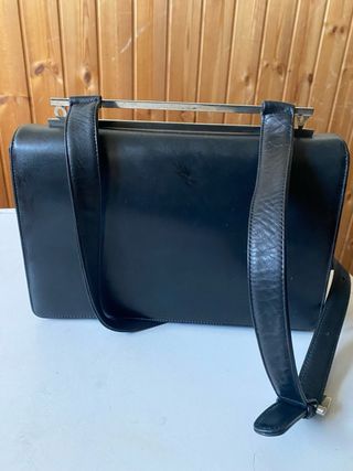 Borsa Valentino Orlandi vera pelle nera