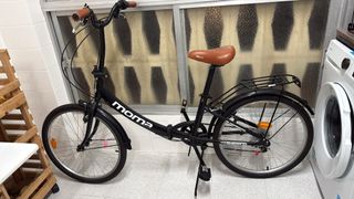Bicicleta Moma Paseo Plegable Negra