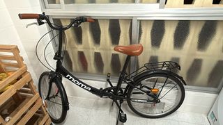 Bicicleta Moma Paseo Plegable Negra