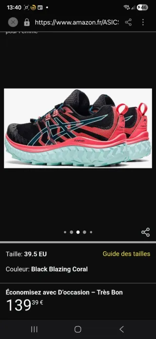 Zapatillas Asics Trabuco Max ,Talla 42