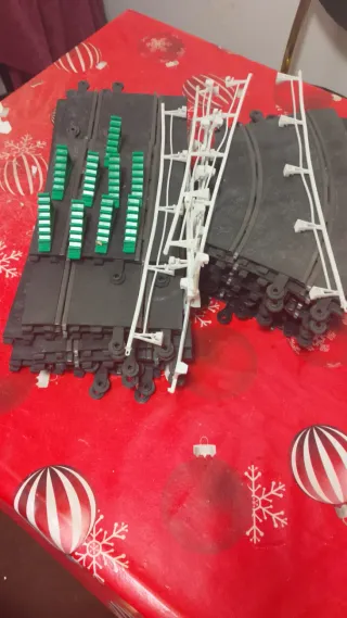 Pista 17 piezas con barreras y cuñas