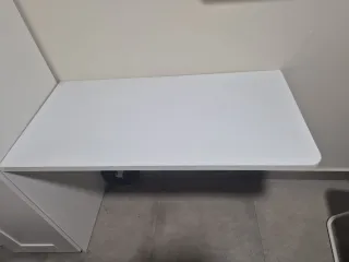 Estantería y mesa abatible blanca perfect