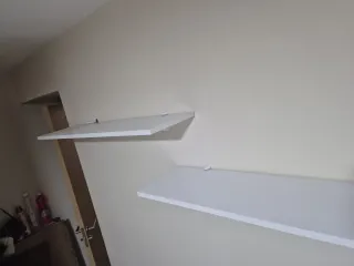 Estantería y mesa abatible blanca perfect