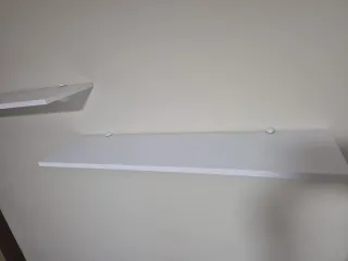 Estantería y mesa abatible blanca perfect