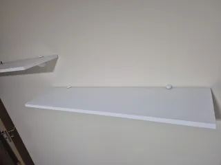 Estantería y mesa abatible blanca perfect