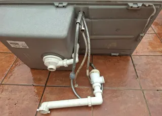 Fregadero Blanco Metra 5S +grifo extraíble 50x85 c