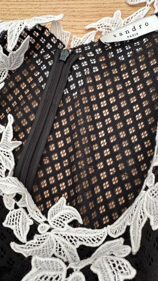 Vestido Sandro Paris Talla 1 Negro